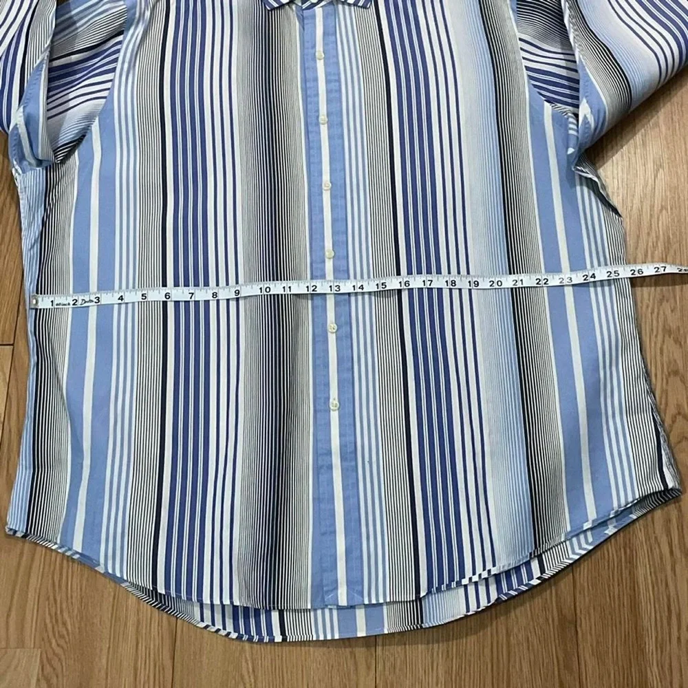 Polo Ralph Lauren Men’s Long Sleeve Dress Shirt 18 XXL Estate Custom Fit Striped